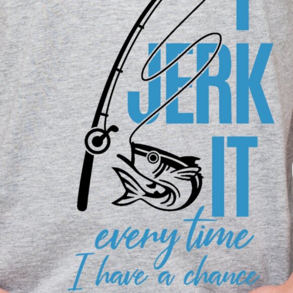 Men's Jerk It Fishing Tee Shirt - Picture 2 of 2